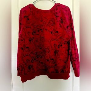 For all my Lion King Lovers , I have a sweatshirt just right for you . Large